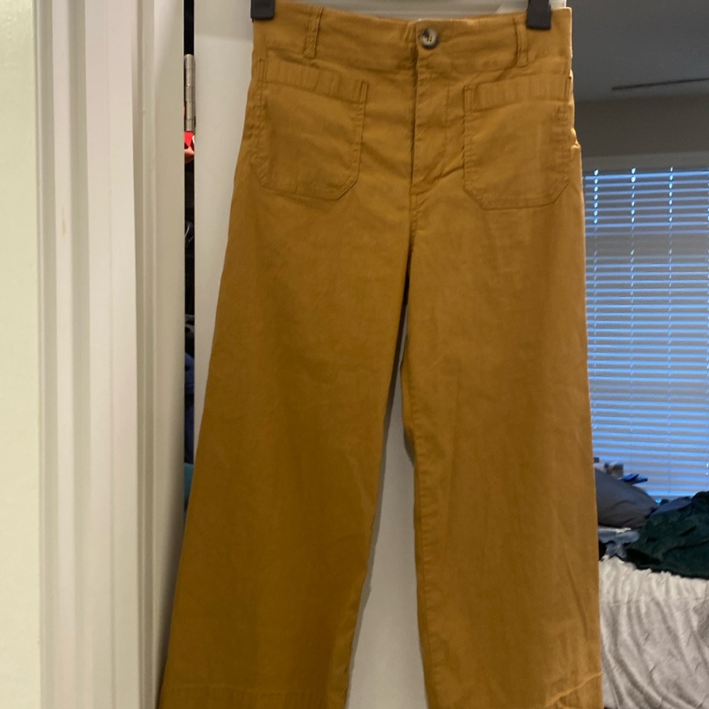 Maeve the Colette crop linen blend pant 29p